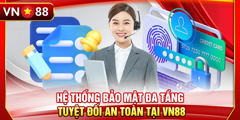 Hệ thống bảo mật đa tầng tuyệt đối an toàn tại VN88